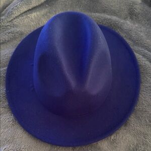 Stylish Blue Fedora Hat